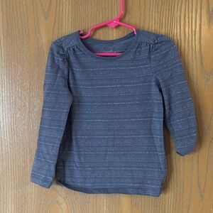 Cherokee Navy Striped Long Sleeve Tee